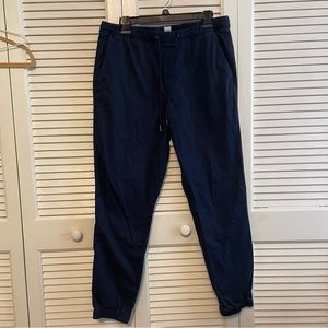 Gap Navy Blue Chino Joggers, Mens size M
